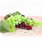 2 Bunches 110 Black Grapes Simulation Fruit Simulation Grapes PVC with Cream Grape Shoot Props - 6