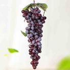 2 Bunches 110 Purple Grapes  Simulation Fruit Simulation Grapes PVC with Cream Grape Shoot Props - 1