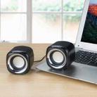 YEEZE A1 Multimedia USB2.0 Desktop Speaker Mini Computer Notebook Speaker(Black Prange) - 7