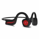 B20 Magnetic Suction Charging Bone Conduction Wireless Swimming Earphone(Red) - 1