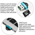 480Mbps Mini Micro SD Card Mobile Phone High-Speed TF Memory Card Reader Computer Car Speaker Card Reader(Golden) - 5