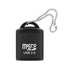 480Mbps Mini Micro SD Card Mobile Phone High-Speed TF Memory Card Reader Computer Car Speaker Card Reader(Black) - 1