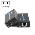 HDY-60 HDMI to RJ45 60m Extender Single Network Cable to For HDMI Signal Amplifier(US Plug) - 1