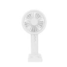 F2 Colorful Lights Portable Charging USB Small Fan(White) - 1