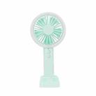 F2 Colorful Lights Portable Charging USB Small Fan(Green) - 1