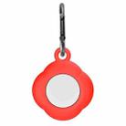 3 PCS Tracker Anti-Lost Silicone Protective Cover with Carabiner for AirtTag(Red) - 1