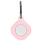 3 PCS Tracker Anti-Lost Silicone Protective Cover with Carabiner for AirtTag(Pink) - 1