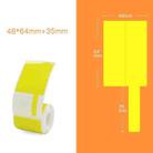 QR-285A Printer Thermal Sticker Paper Cable Label Paper 80 Sheet F Type 48 x 64 + 35 (Yellow) - 1