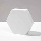 8 PCS Geometric Cube Photo Props Decorative Ornaments Photography Platform, Colour: Large White Hexagon - 1