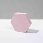 8 PCS Geometric Cube Photo Props Decorative Ornaments Photography Platform, Colour: Small Light Pink Hexagon - 1