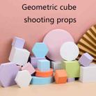8 PCS Geometric Cube Photo Props Decorative Ornaments Photography Platform, Colour: Large Light Pink Hexagon - 2