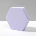 8 PCS Geometric Cube Photo Props Decorative Ornaments Photography Platform, Colour: Large Purple Hexagon - 1