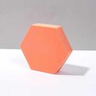 8 PCS Geometric Cube Photo Props Decorative Ornaments Photography Platform, Colour: Small Orange Hexagon - 1