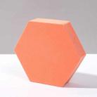 8 PCS Geometric Cube Photo Props Decorative Ornaments Photography Platform, Colour: Large Orange Hexagon - 1