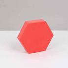 8 PCS Geometric Cube Photo Props Decorative Ornaments Photography Platform, Colour: Small Red Hexagon - 1