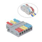 LT-636 3 In 6 Out Colorful Quick Line Terminal Multi-Function Dismantling Wire Connection Terminal - 1