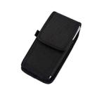 2 PCS Men Oxford Nylon Fabric Wear Belt Bag Mobile Phone Pocket For iPhone 6(Black) - 1