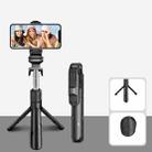 Bluetooth Black XT02 360-Degree Rotating Multi-Function Retractable Mobile Phone Selfie Stick To Shoot Live TV Drama Tripod - 1