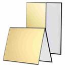 3-in-1 Reflective Board A3 Cardboard Folding Light Diffuser Board (White + Black + Gold) - 1