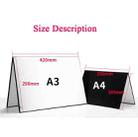 2 PCS 3-in-1 Reflective Board White + Black + Silver A4 Cardboard Folding Light Diffuser Board - 2