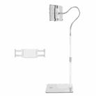 SSKY L6 Bedside Sofa Live Landing Phone Tablet Computer Bracket, Style: Base Heavy Telescopic Version (White) - 1