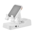 Multifunctional Desktop Stand For Mobile Phone And Tablet With Bluetooth Speaker(White) - 1