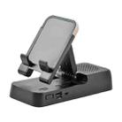 Multifunctional Desktop Stand For Mobile Phone And Tablet With Bluetooth Speaker(Black) - 1