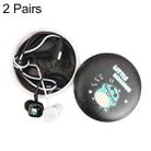 2 Pairs Cartoon Pattern Heavy Bass In-Ear Headphones Universal Wired Headphones with Microphone(Black) - 1