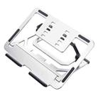 LH-T610 Aluminum Alloy Laptop Bracket Folding Lifting Desktop Cooling Bracket(Elegant Silver) - 1