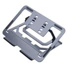 LH-T610 Aluminum Alloy Laptop Bracket Folding Lifting Desktop Cooling Bracket(Deep Gray) - 1