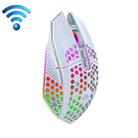 8 Keys 1200DPI Office Games Hollow Luminous Wireless Mouse(White) - 1