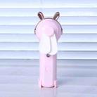 Handheld Hydrating Device Chargeable Fan Mini USB Charging Spray Humidification Small Fan(M9 Pink Rabbit) - 1