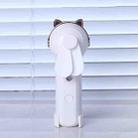 Handheld Hydrating Device Chargeable Fan Mini USB Charging Spray Humidification Small Fan(M10 White Kitten) - 1