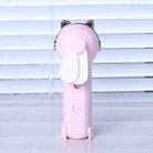 Handheld Hydrating Device Chargeable Fan Mini USB Charging Spray Humidification Small Fan(M10 Pink Kitten) - 1