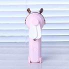 Handheld Hydrating Device Chargeable Fan Mini USB Charging Spray Humidification Small Fan(M11 Pink Deer) - 1