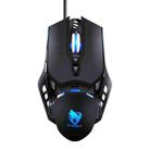T-WOLF G530 USB Interface 7-Buttons 6400 DPI Wired Mouse Mechanical Gaming Macro Definition 4-Color Breathing Light Gaming Mouse, Cable Length: 1.5m( Black) - 1