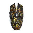 T-WOLF Q15 6-Buttons 1600 DPI Wireless Rechargeable Mute Office Gaming Mouse with 7 Color Breathing Light( Stars Black) - 1