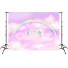 2.1m x 1.5m Unicorn Photography Background Cloth Birthday Theme Party Photo Background Cloth(W038) - 1