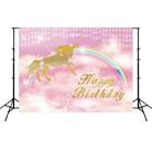 2.1m X 1.5m Unicorn Photography Background Birthday Theme Party Decoration Hanging Cloth(W044) - 1