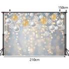 2.1m X 1.5m Christmas Ball Snowflake Party Decorative Photography Background - 2