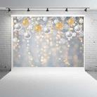 2.1m X 1.5m Christmas Ball Snowflake Party Decorative Photography Background - 5