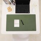 Double-Sided Leather Table Mat Waterproof Enlarged Mouse Keyboard Pad, Pattern: 8142 Dark Green - 1