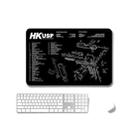 2 PCS Heat Transfer Non-Slip Single-Sided Office Gaming Mouse Pad 2mm(HK-USP10) - 1