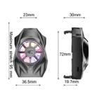 AS-03 Battery Type Portable All-in-one Fan Mobile Phone Radiator with Colorful Lights(Black) - 3