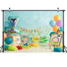 2.1m x 1.5m One Year Old Birthday Photography Background Cloth Birthday Party Decoration Photo Background(583) - 1