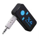 2 PCS BT-X6 3.5mm AUX Metal Adapter Car Bluetooth 5.0 Bluetooth Audio Receiver Speaker Adapter Can Insert TF Card & AUX Headset - 1