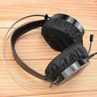 50 Pairs Earphone Disposable Dust Cover Game Headset Non-Woven Protective Cover(50 Pairs of Independent (Black)) - 1