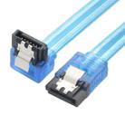 Mini SAS to SATA Data Cable With Braided Net Computer Case Hard Drive Cable,specification: Female Straight to  Female Elbow -0.5m - 1