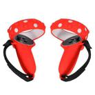 2 Sets GS092 Handle Controller Silicone Protective Cover Anti-Fall And Anti-Lost All-Inclusive Cover For Oculus Quest 2(Red) - 1