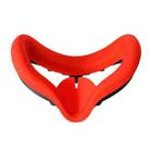 2 PCS GS0090 Eye Mask Face Mask Shading Anti-Sweat Silicone Protective Cover For Oculus Quest2(Red) - 1